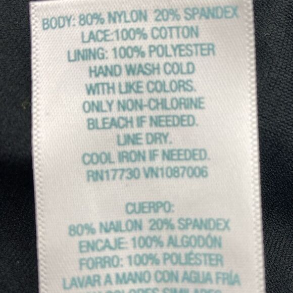 Kona Sol Crotchet Trim One Piece Swimsuit S - Picture 7 of 7